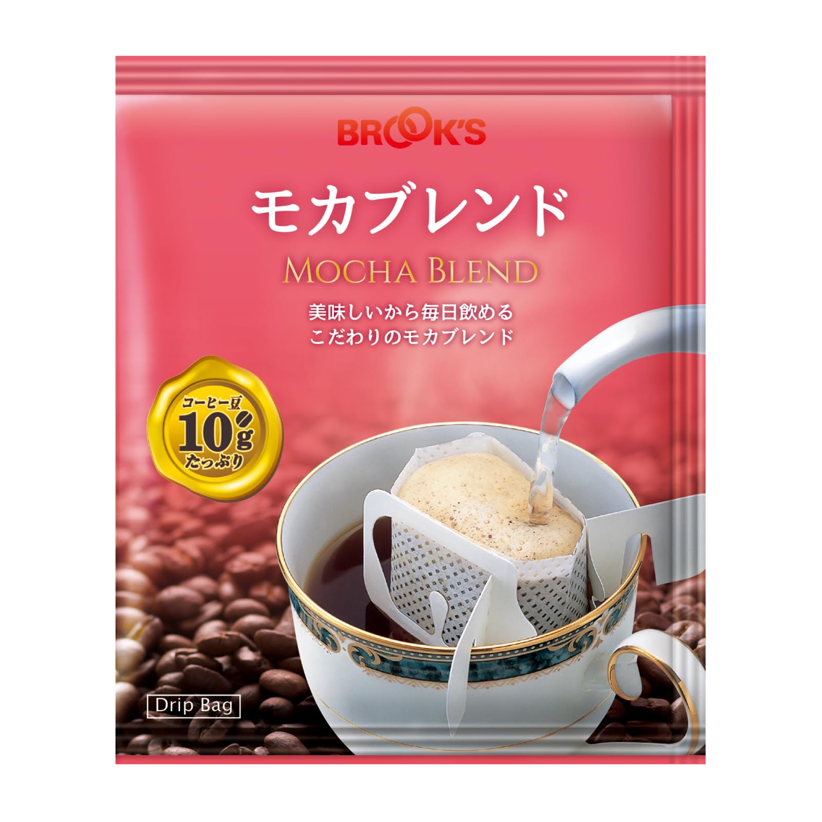 Amazon.co.jp: ブルックス 10g入り ドリップバッグコーヒー モカ